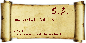 Smaraglai Patrik névjegykártya